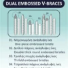DUAL Embossed V-Braces DUAL Embossed V-Braces